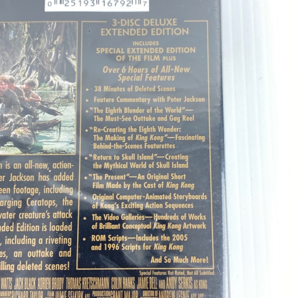 King Kong DVD Deluxe Extended Edition 3 Disc Set 2006 NEW Sealed - Picture 5 of 11